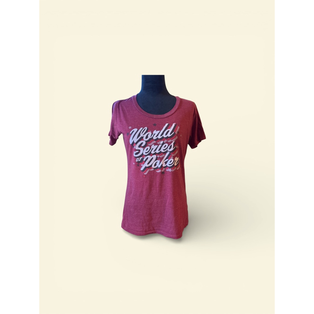 Maroon World Series of Poker Women's Shirt - Size L